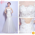 Guangzhou Factory Custom Made Sexy Lace Applique Mermaid Wedding Dress Patterns